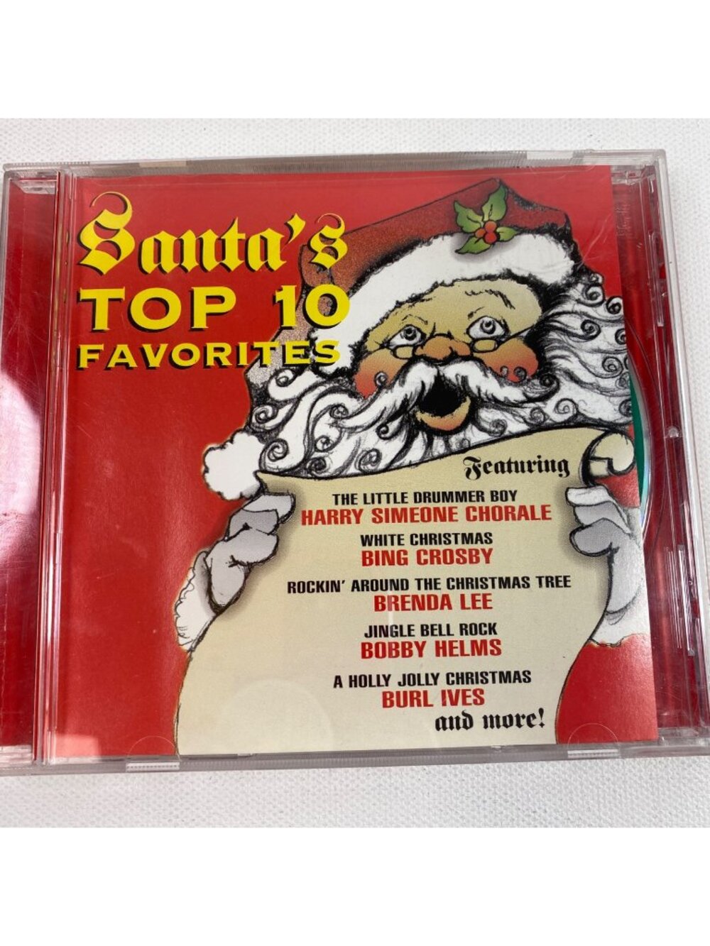 Santas Top 10 Favorites Christmas Compilation Music CD 1998 Holiday Classics